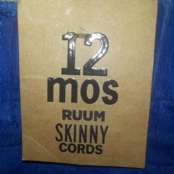 NEW Ruum Skinny Cords Blue 12 Months - Picture 5 of 8